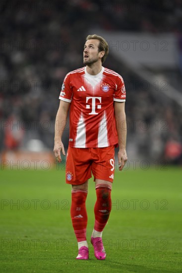 Harry Kane FC Bayern Munich FCB (09) View up Champions League, Allianz Arena, Munich, Bavaria, Germany