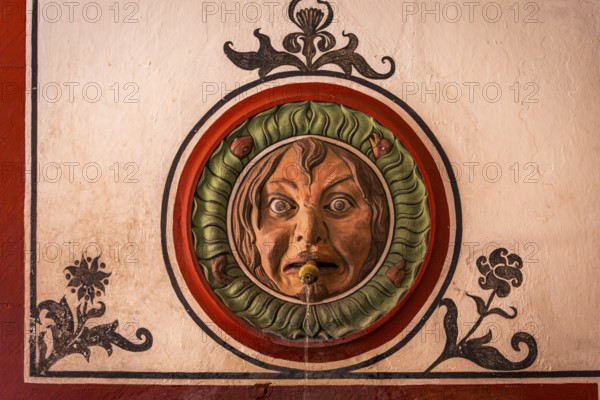 Fountain in the courtyard of the Red Town Hall, Basel