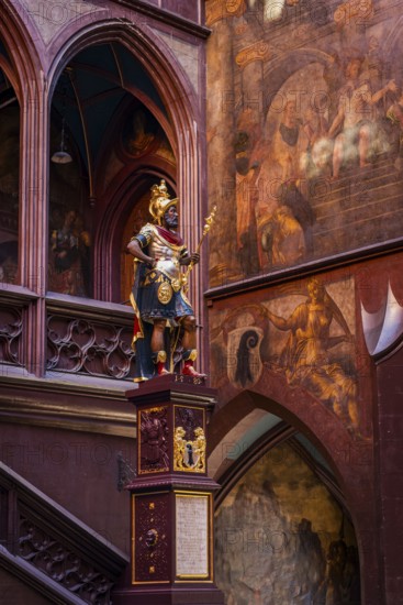 Statue of Lucius Munatius Plancus in the courtyard, City Hall, Basel