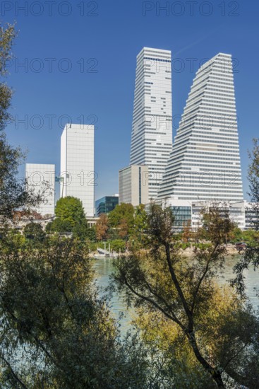 Roche Tower on the Rhine in Basel
