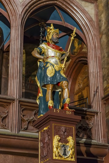 Statue of Lucius Munatius Plancus in the courtyard, City Hall, Basel