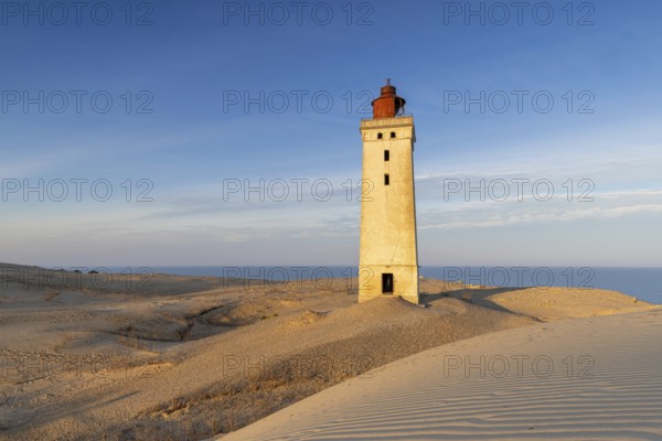 Rubjerg Knude Fyr / Rubjerg Knude lighthouse in the sand dunes on the top of LÃ¸nstrup Klint, HjÃ¸rring, North Jutland, Denmark