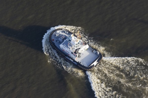 Tug, ship, prompt, harbor, Elbe, workship, Hamburg, Germany