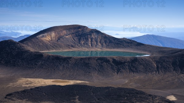 Blue Lake in Tongariro National Park, North Island, New Zealand