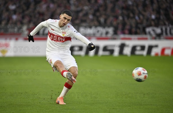 Bilal El Khannouss VfB Stuttgart (11) Action on the ball Goal kick Action Goal chance MHPArena, MHP Arena Stuttgart, Baden-WÃ¼rttemberg, Germany
