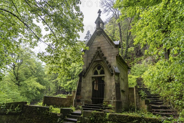The Clary Chapel in the old cemetery of Herrnskretschen or HÅ™ensko, Czech Republic