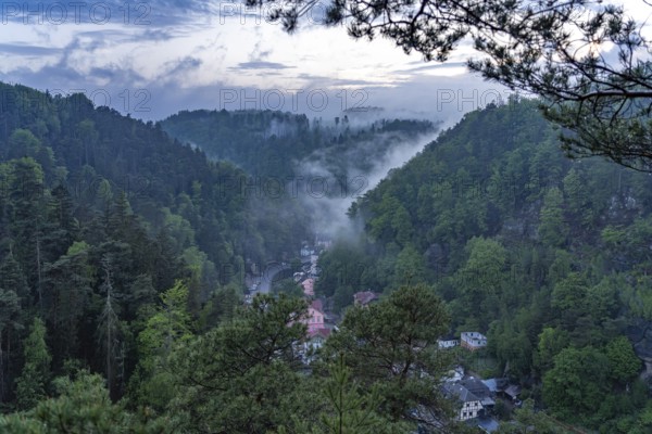 View of the valley on HÅ™ensko, Czech Republic