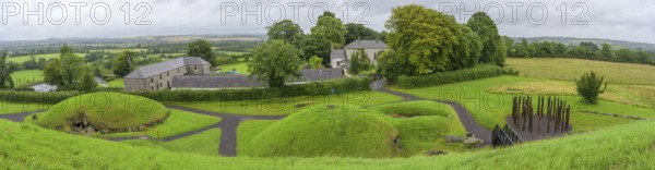 Satellite graves at the Knowth megalithic site, Mellifont, County Meath, Ireland