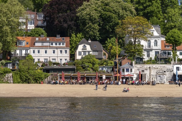 The Café Restaurant Strandperle on the Elbstrand in Hamburg, Germany