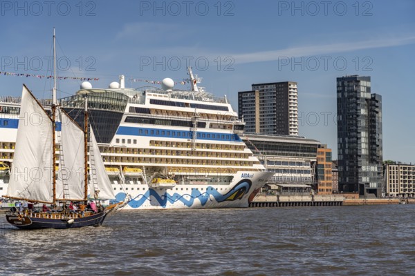 Cruise ship Aida Sol at the Altona Cruise Center in Hamburg, Germany