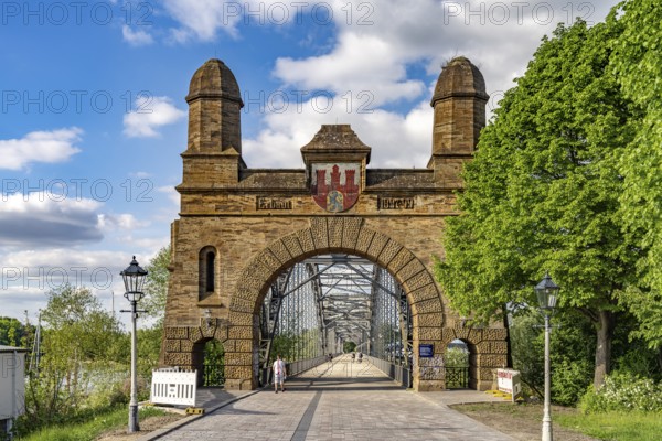 The Old Harburg Elbe Bridge in Harburg, Hamburg, Germany