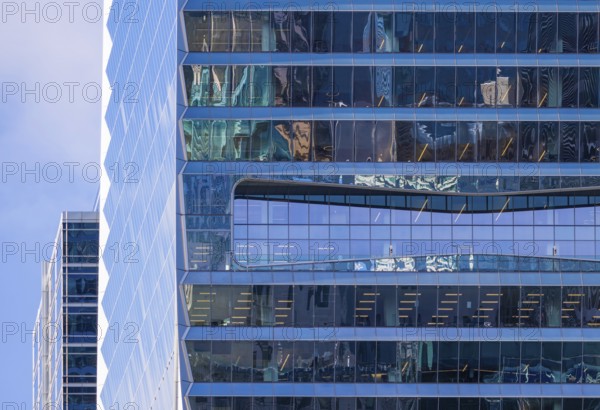 Toronto financial district skyline and modern architecture on Bay street