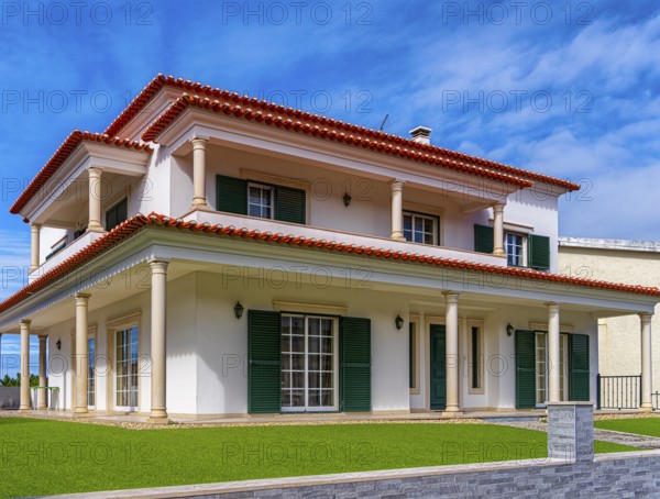 Contemporary villa near the beach, Nazare, Portugal