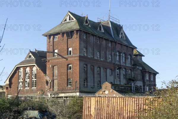 Derelict former Tolly Cobbold brewery building, Cliff Quay, Ipswich, Suffolk, England, UK