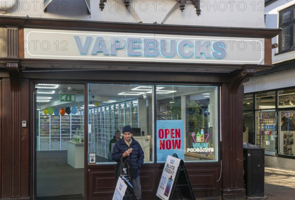 Vapebucks shop store on Tavern Street, town centre of Ipswich, Suffolk, England, UK