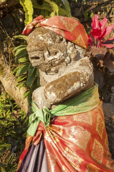 Statue in Puri Saren Agung temple, in the residence of the royal family of Ubud, Ubud, Bali, Indonesia