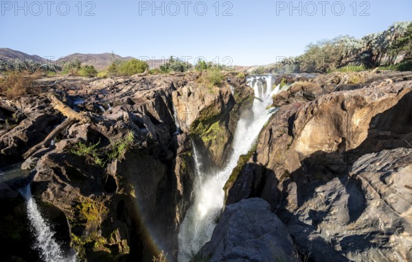 Epupa Falls waterfall on the Kunene River, Kunene, Namibia