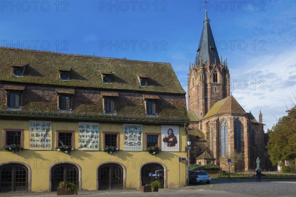 Gothic Church of St. Peter and Paul, Saints-Pierre-et-Paul, Wissembourg, Weissenburg, Alsace, Bas-Rhin Department, France