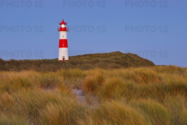 Lighthouse List-Ost am Ellenbogen on the island of Sylt, Germany