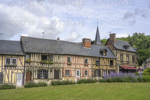 Timbered houses, Le Bec-Hellouin, Eure, France