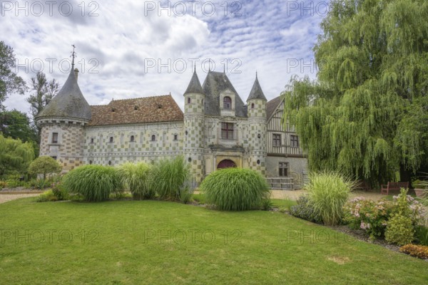 Park and castle of, Saint-Germain-de-Livet, Calvados Department, France