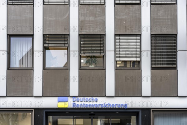 German Pension Insurance Building in Gelsenkirchen, FaÃ§ade, North Rhine-Westphalia, Germany