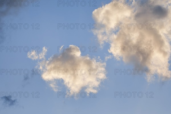 Dramatic cloudy sky just in front of sunset