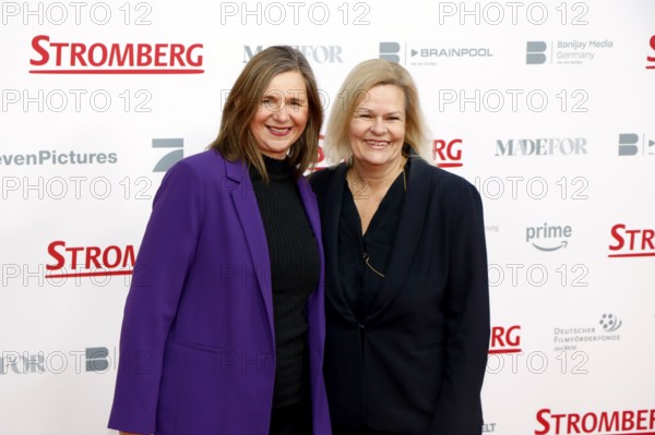 Katrin GÃ¶ring-Eckardt and Nancy FÃ¤ser at the world premiere of Stromberg - Everything again as usual on 1.12.2025 at the Zoo Palast in Berlin