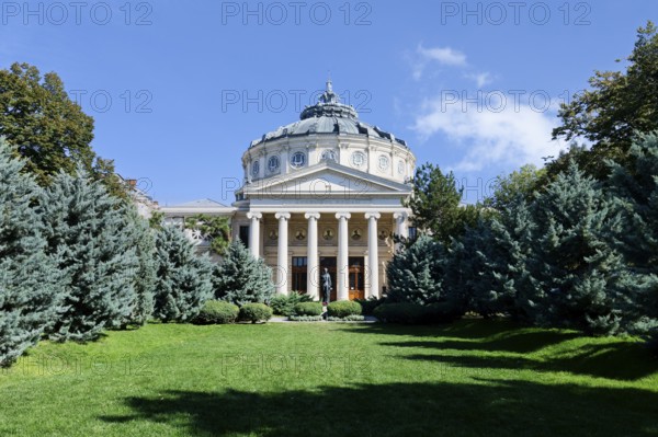 Neo-classical Romanian Athenaeum concert hall, Bucharest, Romania