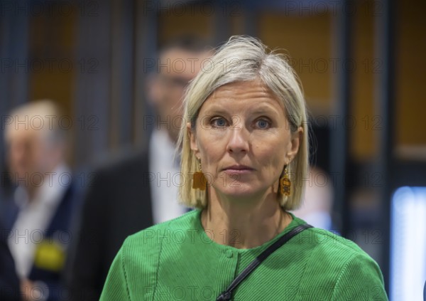 Annual event on the BW Automotive Industry Strategy Dialogue (SDA) in Stuttgart. Portrait of Karin RÃ¥dström (Chief Executive Officer of Daimler Truck Holding AG) . Automotive industry conference. Stuttgart, Baden-WÃ¼rttemberg, Germany