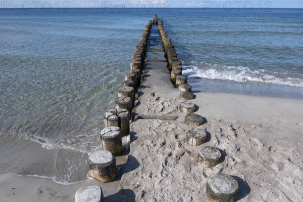 Grooves in the Baltic Sea, Beach near Ahrendhoop, DarÃŸ, Mecklenburg-Western Pomerania, Germany