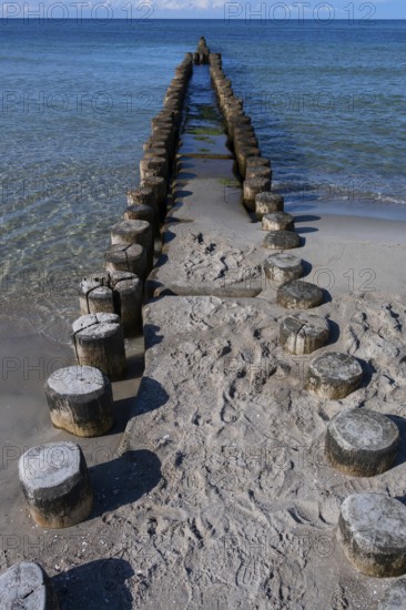 Grooves in the Baltic Sea, Beach near Ahrendhoop, DarÃŸ, Mecklenburg-Western Pomerania, Germany