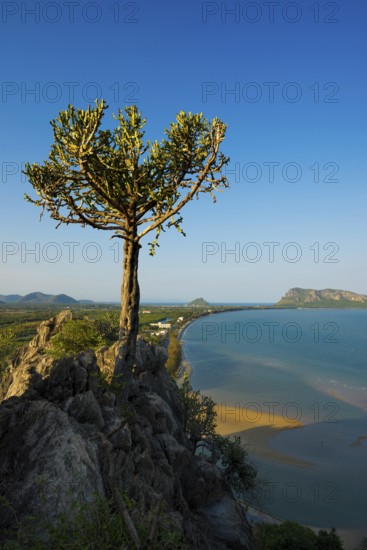 Panoramic view from Wat Khao Chong Krachok, Prachuap Khiri Khan, Prachuap Khiri Khan Province, Central Thailand, Thailand
