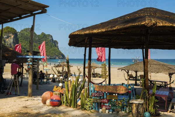 Beach Bar and Restaurant, Thung Yang Beach, Pak Khlong, Chumphon, Chumphon Province, Central Thailand, Thailand
