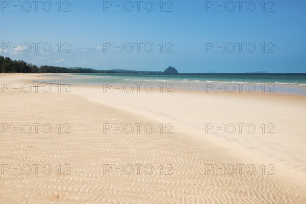 Lonely beach, Grand Sand Dune, Pak Khlong, Chumphon, Chumphon Province, Central Thailand, Thailand