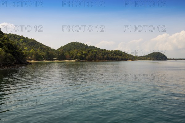 Island with coral reef, Koh Talu, Prachuap Khiri Khan Province, Central Thailand, Thailand