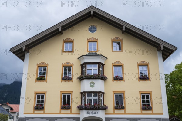 Rathaus, Lenggries, Upper Bavaria, Bavaria, Germany