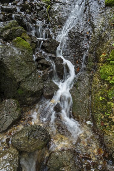 Rottach Wasserfall, Felsen, Rottach-Egern, Mangfall Mountains, Upper Bavaria, Bavaria, Germany