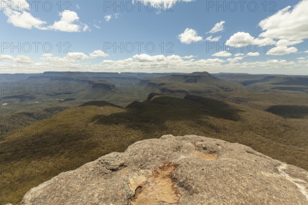 Majestic view from Didthul Summit in Morton National Park, Australia â€” forests as far as the eye can see