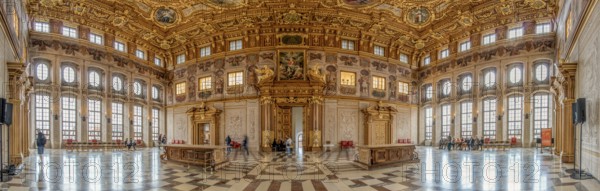 City Hall Golden Hall Panorama Augsburg Germany