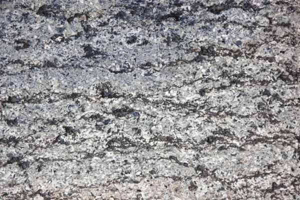 Granite surface with grey and black patterns, showing natural textures