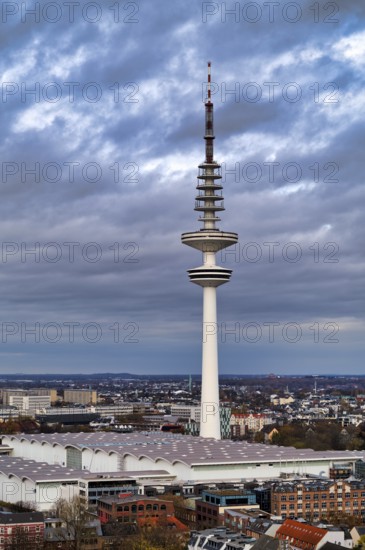 Telecommunication Tower, Television Tower, Heinrich Hertz Tower, Free and Hanseatic City of Hamburg, Germany
