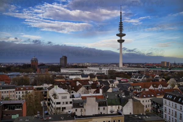 Telecommunication Tower, Television Tower, Heinrich Hertz Tower, Free and Hanseatic City of Hamburg, Germany