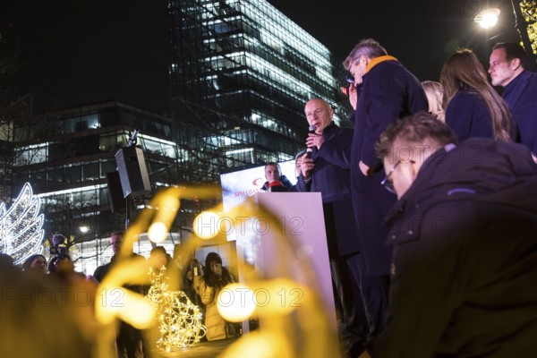 Kai Wegner, Governing Mayor of Berlin, gives a speech in front of turning on the Christmas lights on KurfÃ¼rstendamm on 25.11.2025. The magnificent boulevard is illuminated with 150, 000 lights between Breitscheidplatz and Halensee