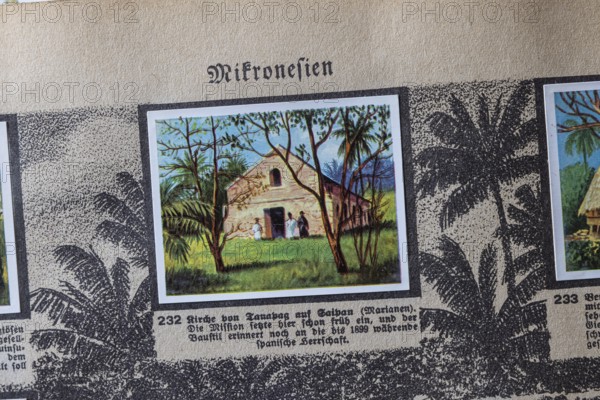 German colonies. Micronesia. An anthology published by Cigaretten-Bilderdienst Dresden from 1936. Germany