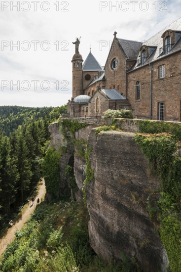 Mont Sainte-Odile Abbey, Ottrott, Bas-Rhin, Alsace, France