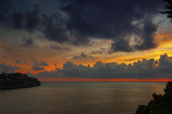 Sunset, Santa Ponsa Bay, Majorca, Spain