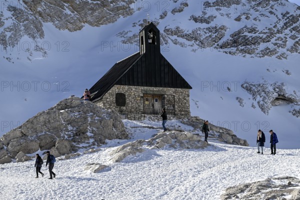 Kapelle Maria Heimsuchung am Zugspitzplatt, Grainau Municipality, Garmisch-Partenkirchen District, Bavaria, Germany