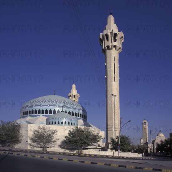 King Abdullah Mosque, next to the Al-Bishara Orthodox Church, Amman, Jordan