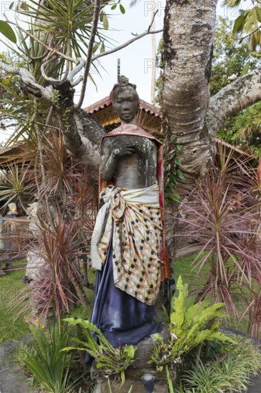 Statue in the Royal Family Palace of Ubud Bali, Indonesia